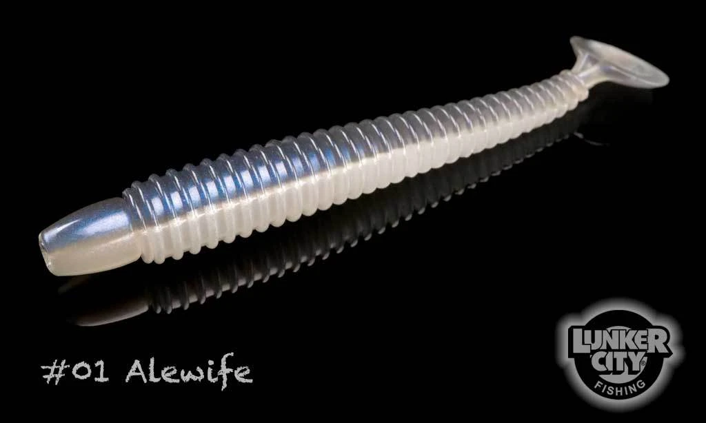 Lures Lunker City Swimmin' Ribster Paddletail Soft Baits