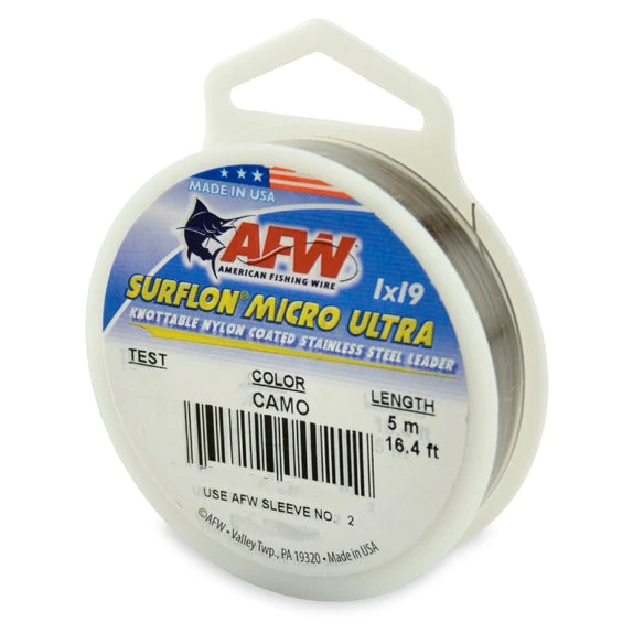 American Fishing Wire AFW Surflon Micro Ultra Tieable Coated Cable Fly Fishing