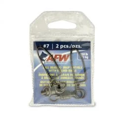American Fishing Wire AFW Solid Brass Ball Bearing Snap Swivels W/ Double Welded Rings Terminal Tackle