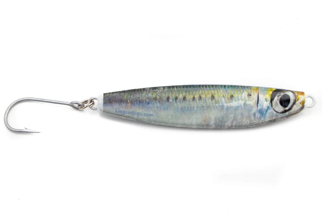 Ling Cod Jigs Lures Ling Cod Living 'Dine Sardine Glow Jigs