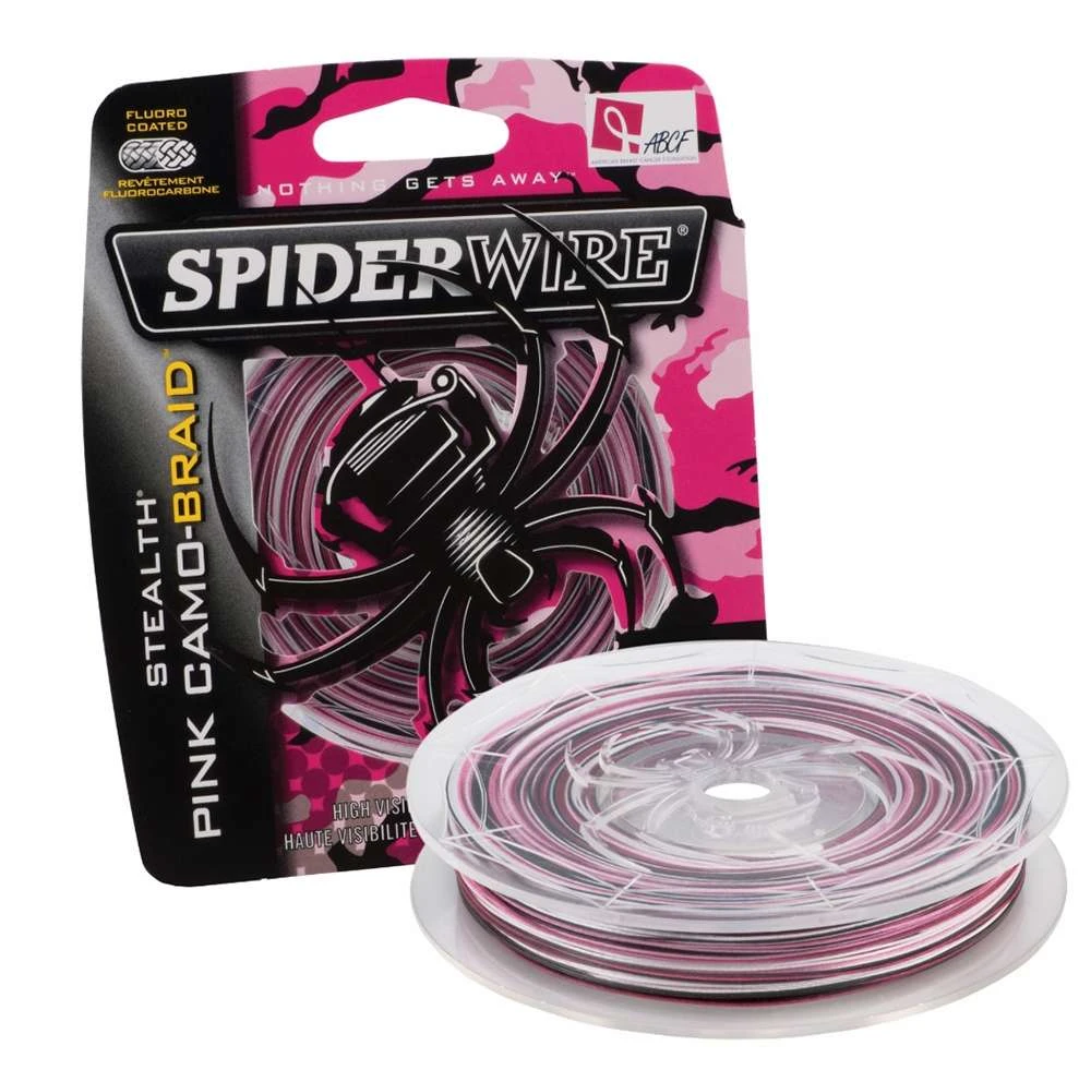 Spiderwire Stealth Pink Camo Braided Line