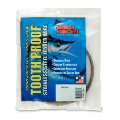 American Fishing Wire AFW Tooth Proof Single-Strand Wire Leader Material Terminal Tackle