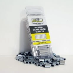Diamond Fishing Products Terminal Tackle Momoi Silver Lock Aluminum Crimp Sleeves