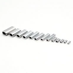 Diamond Fishing Products Terminal Tackle Momoi Silver Lock Aluminum Crimp Sleeves